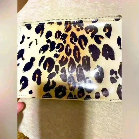 Kate spade leopard print mini pouch - Picture 1 of 13